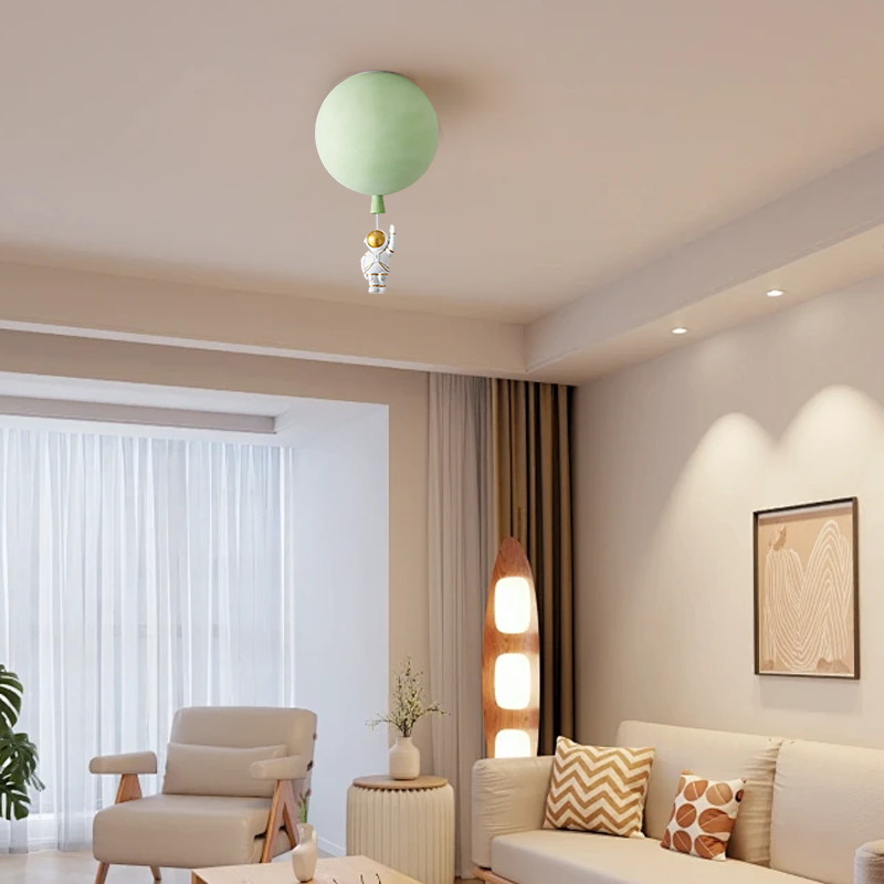 green Acrylic Ceiling Light for Bedroom